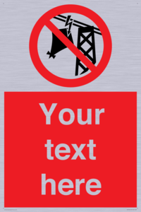 Custom prohibition do not fly kites near overhead electrical power lines